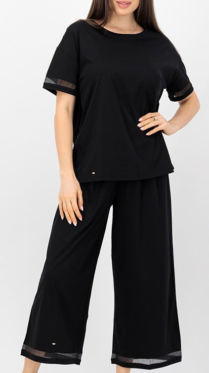 Classic Oversized Pima - Charcoal Black