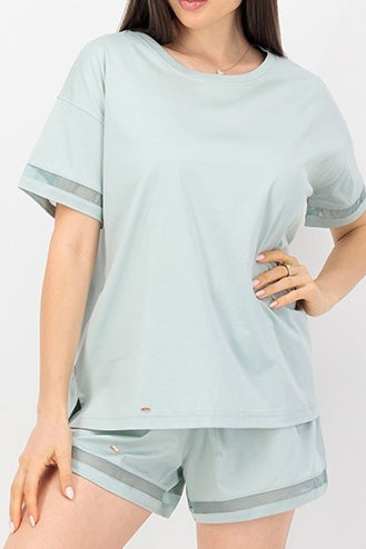 Classic Oversized Pima "Free the Legs!" Edition - Mint Green