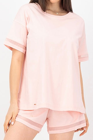 Classic Oversized Pima "Free the Legs!" Edition - Pastel Pink