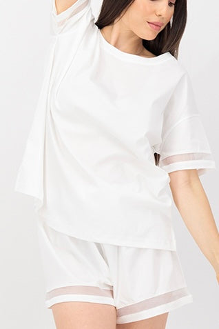 Classic Oversized Pima "Free the Legs!" Edition - Pure White